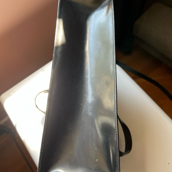 Vintage Furla Leather Tote Y2K Embroidered Swirls - Picture 4 of 10